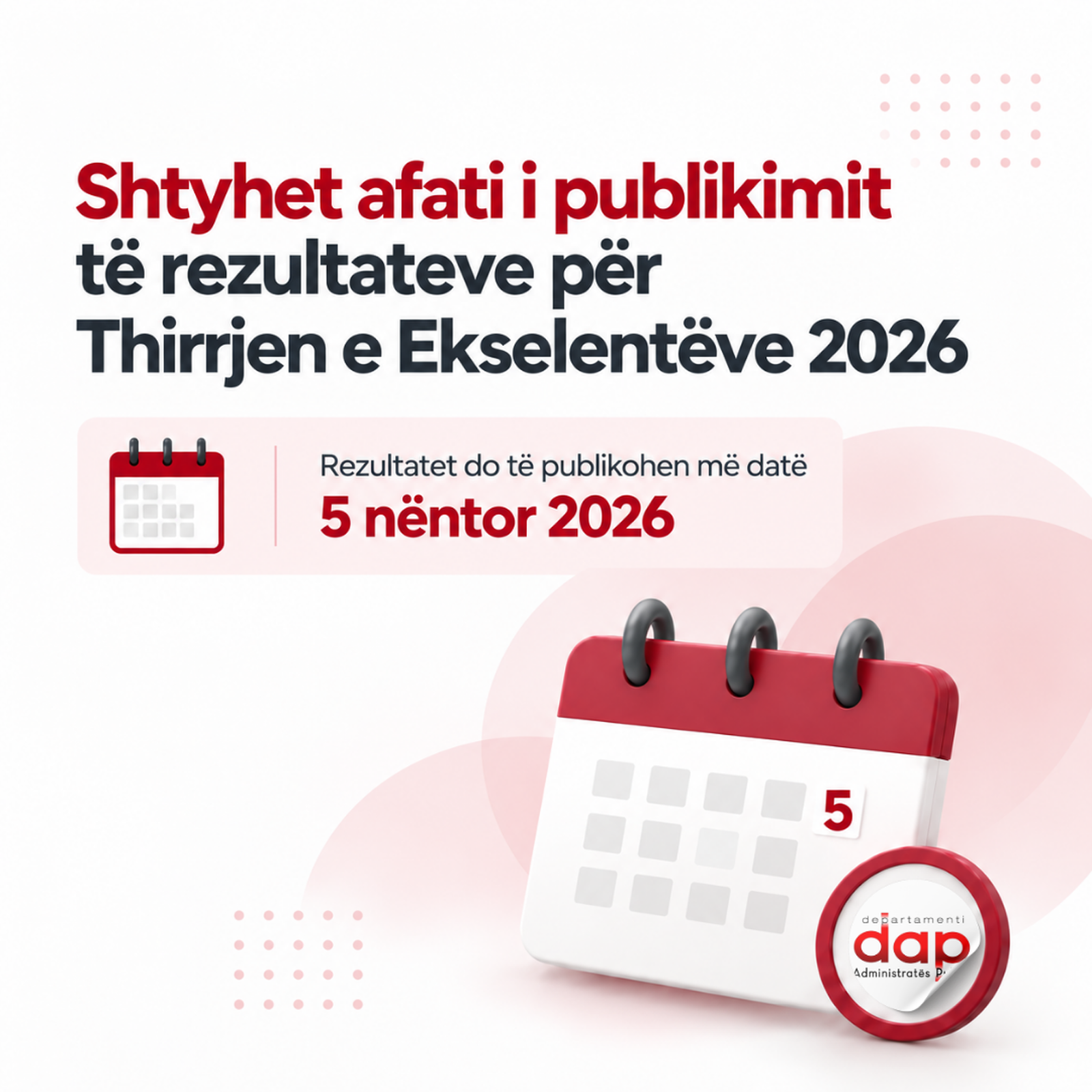 Government announcement